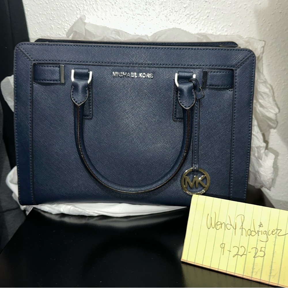 Michael Kors Dark Blue Satchel